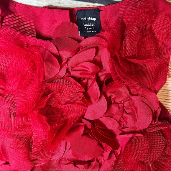 Baby GAP Red Floral Dress - Picture 2 of 4